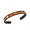 Bracciale rigido con polsino nero in acciaio inossidabile 361L, bracciale rigido con tachimetro stile auto, per amante, regalo di San Valentino per amico B00841201200