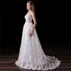 Elegant Girls Dresses V Neck Spaghetti Open Back A Line Lace Long Party Formal Evening Dresses For Women Prom Party Dresses Gowns DH4272