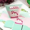 Unicorn Wedding Favoris Porte-Candy Box Card Boîte Baby Douche Douche Favor