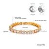 10 pz / set 2018 moda più recente vendita design unico oro rosa Zircone bracciale donna per gioielli moda regalo festa della mamma