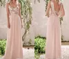 Elegante neue Brautjungfernkleider in Roségold, A-Linie, Spaghetti, rückenfrei, Pailletten, Chiffon, preiswert, langes Strandkleid für Hochzeitsgäste, Trauzeugin von Ho268Y