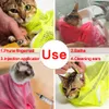 Ayarlanabilir Çok Fonksiyonlu Kedi Yıkama Torbası Duş Örgü Çanta Pet Tırnak Kırpma Kedi Bakımı Çanta Banyo Çantaları Pet Tırnak Kulak Temizleme Çantası