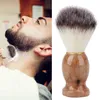 Brocha de afeitar para hombre, salón de peluquería, aparato de limpieza de barba Facial para hombre, herramienta de afeitado, brocha de afeitar con mango de madera para novio