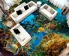 3D pavimentazione carta da parati delfino soggiorno camera da letto bagno in PVC pavimento impermeabile murale wallpaper home decor 3d