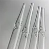 6 pulgadas Flat Top Quartz Rig Sticks Mini Nector Collector Stick Filter Tips Fumar Cuarzo Tubo de paja Titular de cigarrillo