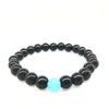 Atacado Handmade pedra Azul fosco yoga conjunto Buddha Beads Pulseira Pedra Natural Rocha Vulcânica Pulseiras para Mulheres Dos Homens de Jóias