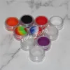 Transparent jars bho Plastic containers 5ml acrylic dab box for wax container e-cig clear silicon oil jar