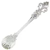 Vintage Alloy Coffee Spoon Crown Palace Carved Dining & Bar Tableware Small Tea Ice Cream Dessert Scoop