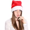 En peluche Chapeau De Noël Rouge Père Noël Chapeaux avec Long Fluff DHL Expédition Adult Beanie Décoration De Fête De Noël Hiver Chaud Doux Crâne Casquettes