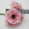 Wholesale-High quality Silk Poppies camellia BIG 5cm 60pcs/lot Artificial Flowers Corn poppy Hand Made Small wedding decoration