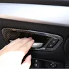 Carbon Fiber Style Inner Door Bowl Decals Trim 4pcs For BMW 2 Series Active Tourer F45 ABS Car Door Wrists Decoration Sequins