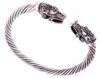 Hot Style Chinese Dragon Head Domotie Open Bangle Bangle Men and Women Personality Armband Geschenken