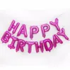 Joyeux anniversaire ballon air lettres Alphabe aluminium feuille ballons enfants jouet fête de mariage joyeux anniversaire globos fête ballon