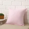 Home Sofa Throw Pillowcase Pure Color Polyester White Pillow Cover Cushion Cover Decor Pillow Case Blank christmas Decor Gift