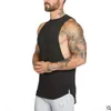 Mens ärmlösa T Shirts Summer Cotton Male Tank Topps Gym Kläder Bodybuilding Underhirt Golds Fitness Tanktops Tees3125