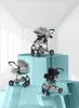 럭셔리 아기 유모차 3 1 높은 풍경 유모차 접이식 트롤리와 자동차 좌석 신생아 여행 시스템