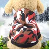 Autumn Winter Camouflage clothes Pet Clothes Product Supply Coat for Small Dogs Tidy Superhero Costume Fleece Puppy266U