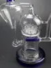 Vortex Glass Bong Recycler Oil Rig balmumu su borusu baş döndürücü Klein bong dab kaseli borular kuvars banger perc bubbler siklon beher