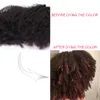 Afro crépus bouclés pince dans les Extensions de cheveux humains 4B 4C pince Ins mongol Remy 7 pièces pleine tête Dolago86004938177812