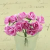 ganze exquisite 2cm Papier Mini Rose Künstliche Blume für Hochzeit Home Papier Dekoration Simulation Rose Blume234O3313413