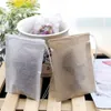 Teabags 60x80mm Wood Pulp Filter Paper Disposable Tea Strainer Filters Bag Single Drawstring Heal Seal Tea Bags No bleach Go Green wen5049