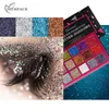 Ny NiceFace Metallic Glitter Eyeshadow 15 färger Långvarig Diamond Shimmer Vattentät Ögonskuggor Palette Kosmetisk Makeup