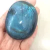 Labradorite الطبيعي تقلق ستون هبط الكريستال الحرف الكوارتز مونستون مصقول المعادن شفاء النخيل الحجارة للحزب هدية الديكور