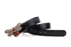 2018 Hot Luxury Black Belts Designer Bälten för Män Bee Pattern Belt Male Chastity Belts Fashion Mens Leather Belt grossist Gratis frakt