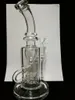 Mothers-shop 10 inch tall hookahs Klein glass bong Dab Rig Oil Rigs Glasses Recycle Smoking water pipe functional bongs Clear joint 14 mm thick glass