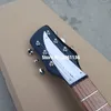 JohnLennon Short Scale Length Black Electric Guitar Bigs Tremolo Brown Lacquer Paint Fingerboard Dot Inlay 527mm 6 String