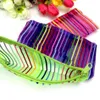 Transparent Striped Cosmetic Bag Multicolor Färgglada Make Up Väska Toalettsaker Kit Kvinnor Trend Travel Makeup Bag OOA3929