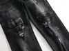 Ripped män jeans storlek 28-42 mode svarta män mager nödsituerade denim jeans med hål förstörda märke designer jean byxor j180708