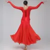 Stage Wear Black Sexy Ballroom Dress Women Dance Competition Red Flamenco Dresses Foxtrot Tango Costume Rumba