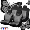 Universal Moda Styling Full Set Borboleta Assento de Carro Protetor Automático Acessórios Interiores Automotivo Capa De Assento De Carro