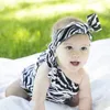 VIEOEASE TOddler Boys Girls Romper Ins Flower Baby Kläder 2018 Sommar Söt Zebra Print Jumpsuits Rompers med huvudband EE-942