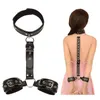 Bdsm Bondage Restraint 수갑을 가진 여성 고리 슬리브 페티쉬 본디지 세트 에로틱 장난감 커플 성인 게임을위한 섹스 토이