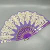 23cm Folding Fans 8 Colors Chinese/Spanish Style Dance Wedding Fan Pocket Fan Home Decor Party Supplies SN1542