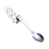 Stainless Steel Mermaid Spoons Plated Coffee Tea Soup Spoons Hanging Cup Spoon Gold Copper Black Silver DHL WX9-896