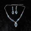 YT043 Collier en alliage de mode 2 couleurs collier strass boucle d'oreille ensemble ensembles de bijoux en cristal pour les mariées bijoux de mariage de haute qualité 1657021
