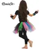 Halloween-kostuum voor kinderen meisjes funky punky bones kostuum kind 2018 skeleton rocker cosplay tutu jurk fancy jurk