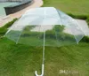 Parapluies 34 "Big Clear Cute Bubble Deep Dome Parapluie Gossip Girl Résistance au vent 8 os transparent 5PCS
