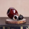 Red Sandalwood Pipe Bending Type Bucket Handle Hand Tobacco Bucket Is Provided with 9mm Filter Core Mahogany