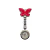 Wholesale 200pcs/lot Mix 11colors New NurseWatch Brooches Silicone butterfly Chain Nurse Watch NW007