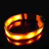 Cool Gadget Nylon Glow Flashing Luminous LED strip bar flash light pet Necklace dog collar Safety Collars Christmas Gift High Quality FAST SHIP