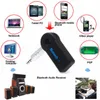 Universal 3.5mm Bluetooth Kit auto Bluetooth A2DP Trasmettitore FM wireless AUX AUDIO MUSIC Ricevitore Adattatore Avvolgitore con microfono per telefono MP3