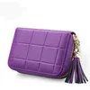 Fashion Tassel Card Bag Leather Credit card holder women's card tassel RFID Cardholder through 15 slot 7 color optiona