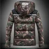 OEAID Plus Size Winter Jacket Hombres Nuevo 2017 Invierno Parka Hombres Abrigo Corto Delgado engrosamiento Warm Camouflage Male Wadded Jacket
