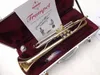 Suzuki Trumpet Gold Lakier i posrebrzane instrumenty mosiężne Wysokiej jakości BB Trumpet Instrumenty muzyczne Trompeta z przypadkiem