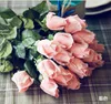 20pcs de alta simulação rosa rosa artificial real toque flor decoração decoração de escritório festas falsas decorações de casamento de casamento de múltiplas cores