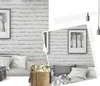 White Modern Brick Wallpaper Wall Paper Covering Rolls For Shop Room 0.53 x 10m(32.8ft*1.738ft)